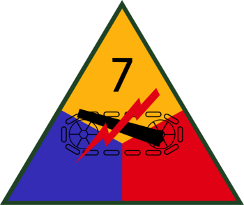 Coat of arms (crest) of 7th Armored Division, US Army