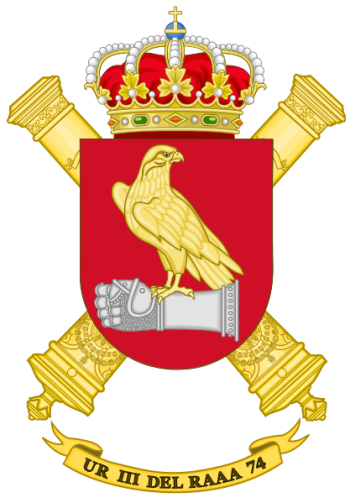 Coat of arms (crest) of the Repair Unit III-74, Spanish Army