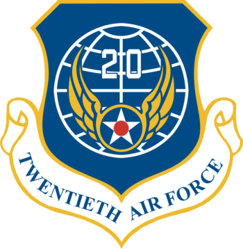 Coat of arms (crest) of the 20th Air Force, US Air Force