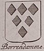 Wapen van Borrendamme/Arms (crest) of Borrendamme