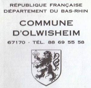 Blason de Olwisheim/Coat of arms (crest) of {{PAGENAME