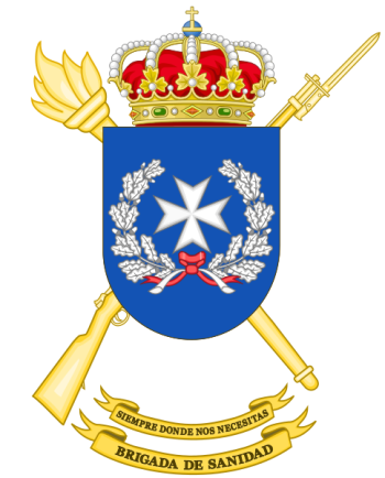 Coat of arms (crest) of the Sanitary Brigade, Spanish Army