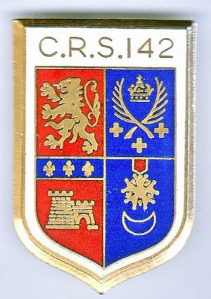 Coat of arms (crest) of Republican Security Company 142, France
