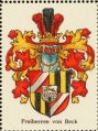 Wappen Freiherren von Beck nr. 1682 Freiherren von Beck