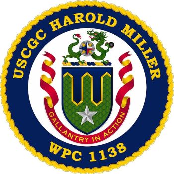 Coat of arms (crest) of the USCGC Harold Miller (WPC-1138)