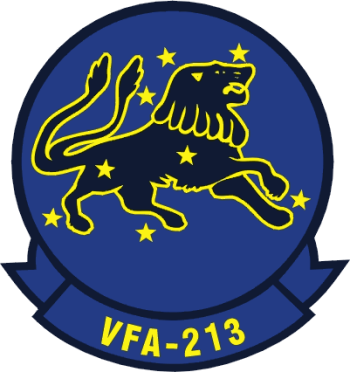 Coat of arms (crest) of the VFA-213 Black Lions, US Navy