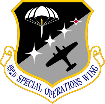 Coat of arms (crest) of the 492nd Special Operations Wing, US Air Force