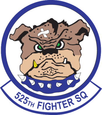 Coat of arms (crest) of the 525th Fighter Squadron, US Air Force