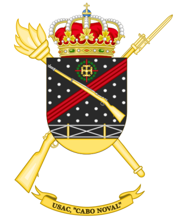 Coat of arms (crest) of Barracks Services Unit Cabo Noval, Spanish Army