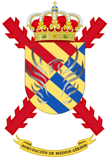 Coat of arms (crest) of the Aerial Group Military Emergencies Unit, Spain