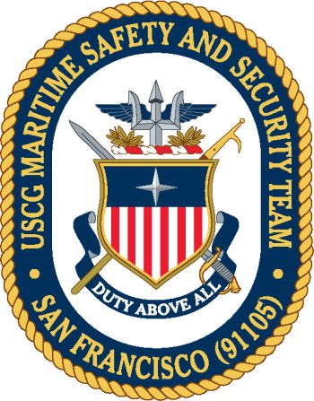 Coat of arms (crest) of the US Coast Guard Maritime Safety and Security Team San Francisco