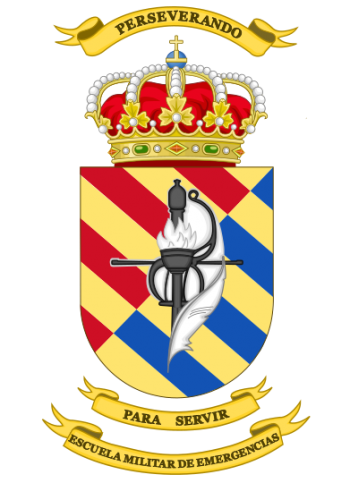 Coat of arms (crest) of the Military Emergencies School, Spain