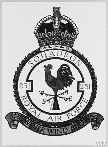 Coat of arms (crest) of the No 251 Squadron, Royal Air Force