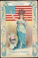 Arms, Flags and Types of Nations trade card Natrogat USA