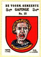 Wapen van Gapinge/Arms (crest) of Gapinge