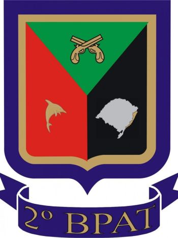 Coat of arms (crest) of 2nd Turistical Areas Policing Battalion, Rio Grande do Sul