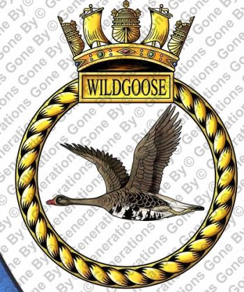 Coat of arms (crest) of the HMS Wildgoose, Royal Navy