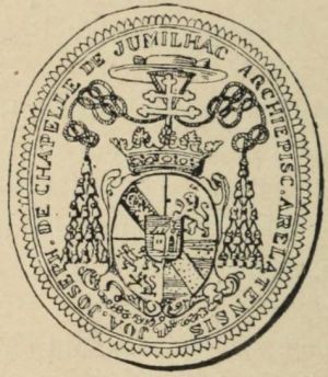 Arms of Jean-Joseph Chapelle de Saint-Jean de Jumilhac