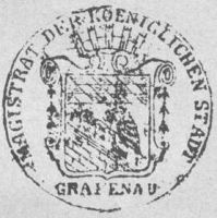 Wappen von Grafenau/Arms of Grafenau