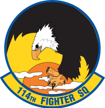Coat of arms (crest) of the 114th Fighter Squadron, Oregon Air National Guard