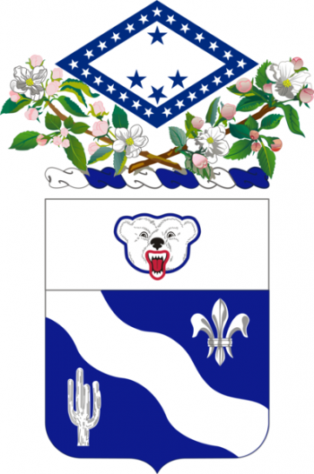 Arms of 153rd Infantry Regiment (First Arkansas), Arkansas Army National Guard