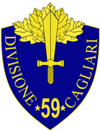 Coat of arms (crest) of the 59th Infantry Division Cagliari, Italian Army