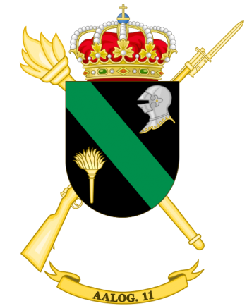 Coat of arms (crest) of the Logistics Support Group 11, Spanish Army
