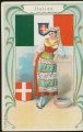 Arms, Flags and Types of Nations trade card Italien Hauswaldt Kaffee