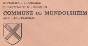 Blason de Mundolsheim/Coat of arms (crest) of {{PAGENAME