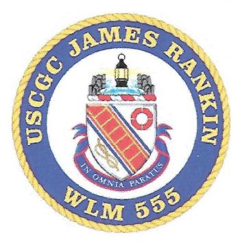 Coat of arms (crest) of the USCGC James Rankin (WLM-555)