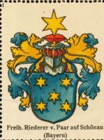 Wappen Freiherren Riederer von Paar auf Schönau