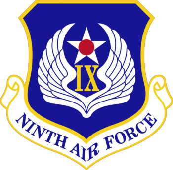 Coat of arms (crest) of the 9th Air Force, US Air Force