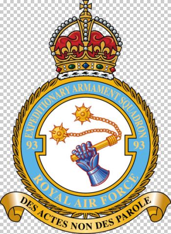 Coat of arms (crest) of No 93 Expeditionary Armament Squadron, Royal Air Force