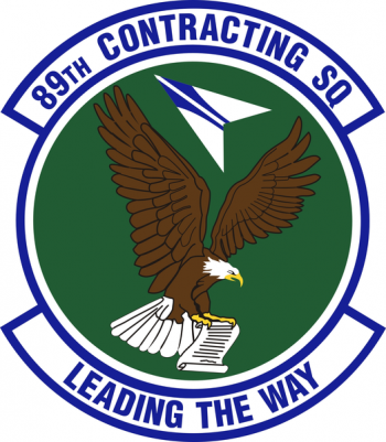 Coat of arms (crest) of the 89th Contracting Squadron, US Air Force