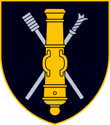 Coat of arms (crest) of the General Romualdas Giedraitis Artillery Battalion. Lithuanian Army