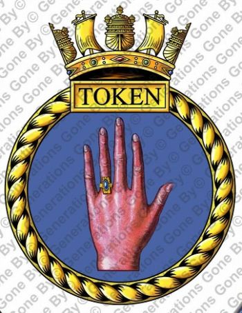 Coat of arms (crest) of the HMS Token, Royal Navy