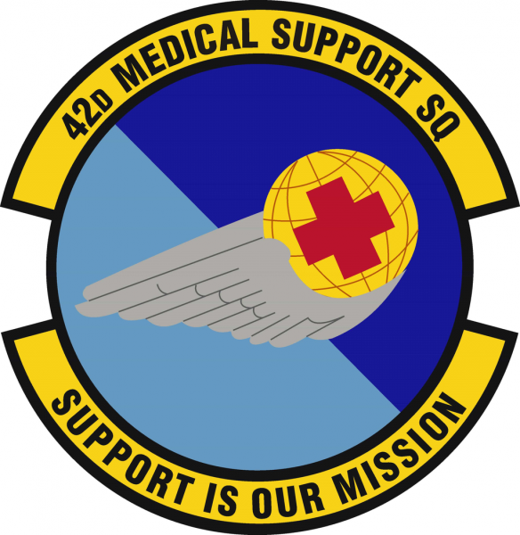 File:42nd Medical Support Squadron, US Air Force.png
