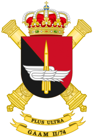Air Defence Artillery Group II-74, Spanish Army.png