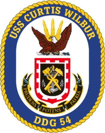 Coat of arms (crest) of the Destroyer USS Curtis Wilbur