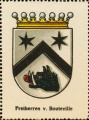 Wappen Freiherren von Bouteville nr. 1997 Freiherren von Bouteville