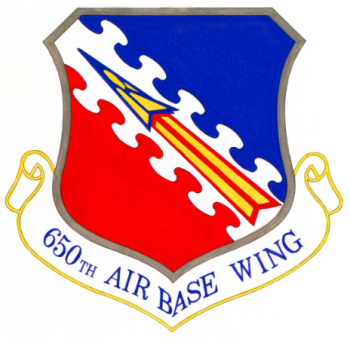 Coat of arms (crest) of the 650th Air Base Wing, US Air Force