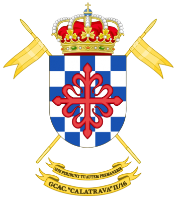 Coat of arms (crest) of Armoured Cavalry Group Calatrava II-16, Spanish Army