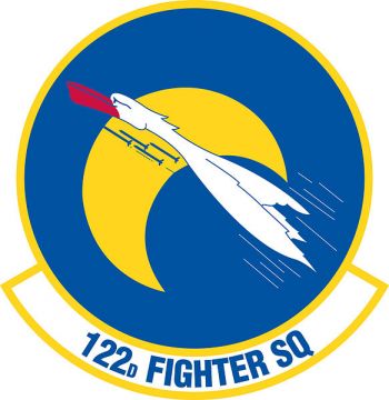 Coat of arms (crest) of the 122nd Fighter Squadron, Louisiana Air National Guard