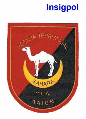 Escudo de 1st Company, Territorial Police of Sahara/Arms (crest) of 1st Company, Territorial Police of Sahara