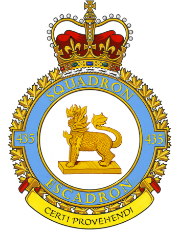 Coat of arms (crest) of the No 435 Squadron, Royal Canadian Air Force