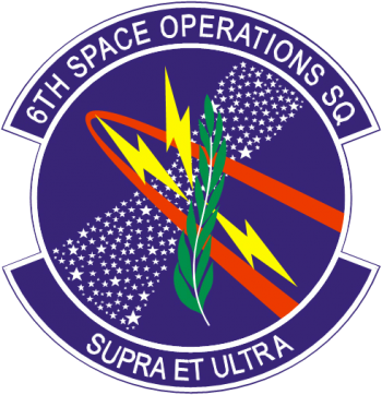 Coat of arms (crest) of the 6th Space Operations Squadron, US Air Force