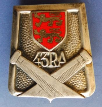 Blason de 43rd Artillery Regiment, French Army/Arms (crest) of 43rd Artillery Regiment, French Army