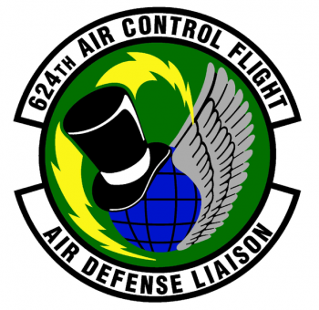 Coat of arms (crest) of the 624th Air Control Flight, US Air Force