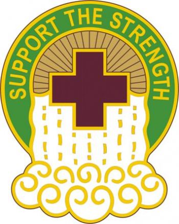 Coat of arms (crest) of the 865th Combat Support Hospital, US Army
