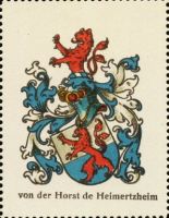 Wappen von der Horst de Heimertzheim